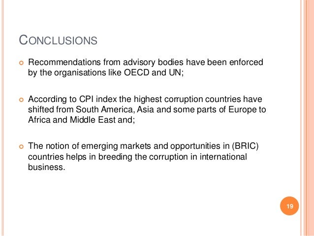 International business corruption impact of bribery and corruption on business pdf